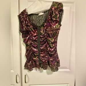 SOLD Vintage Y2K Style Velvet Dressbarn Top (fits like Medium)